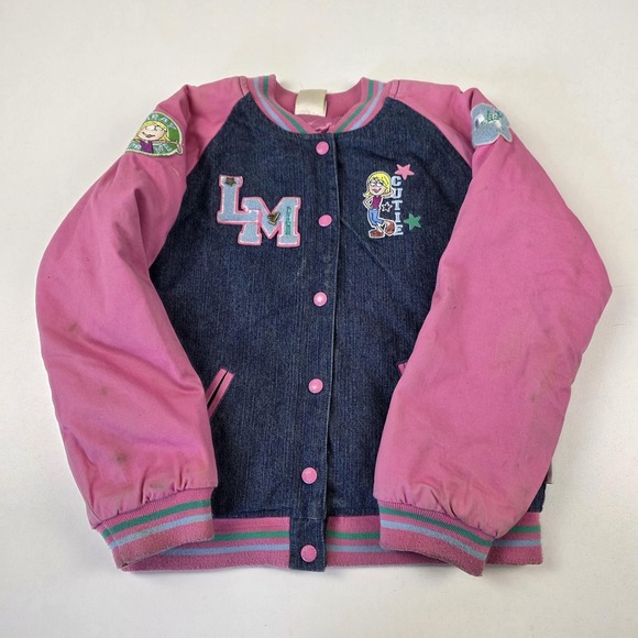Disney Store Other - Vintage Disney Store Jacket Girls 10-12 Blue Pink Lizzie McGuire Varsity 2000s